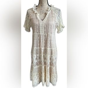 Sundance Ivory Lace Mini Dress